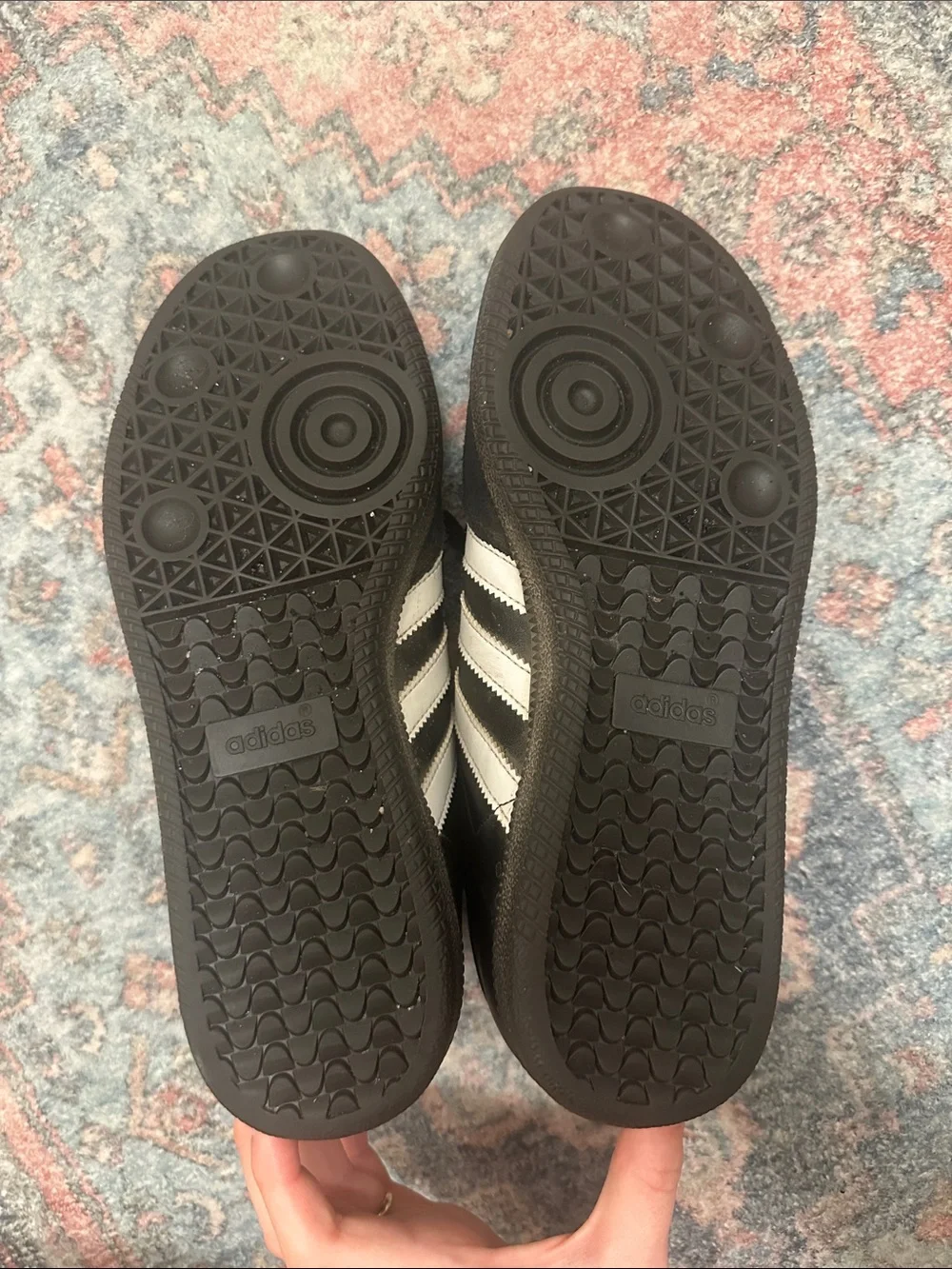 adidas Samba Black with White Stripes Men's Sneakers